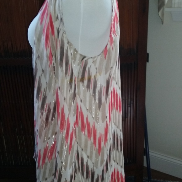 Chico's open sheer sleeveless festival top,EUC - Picture 3 of 7